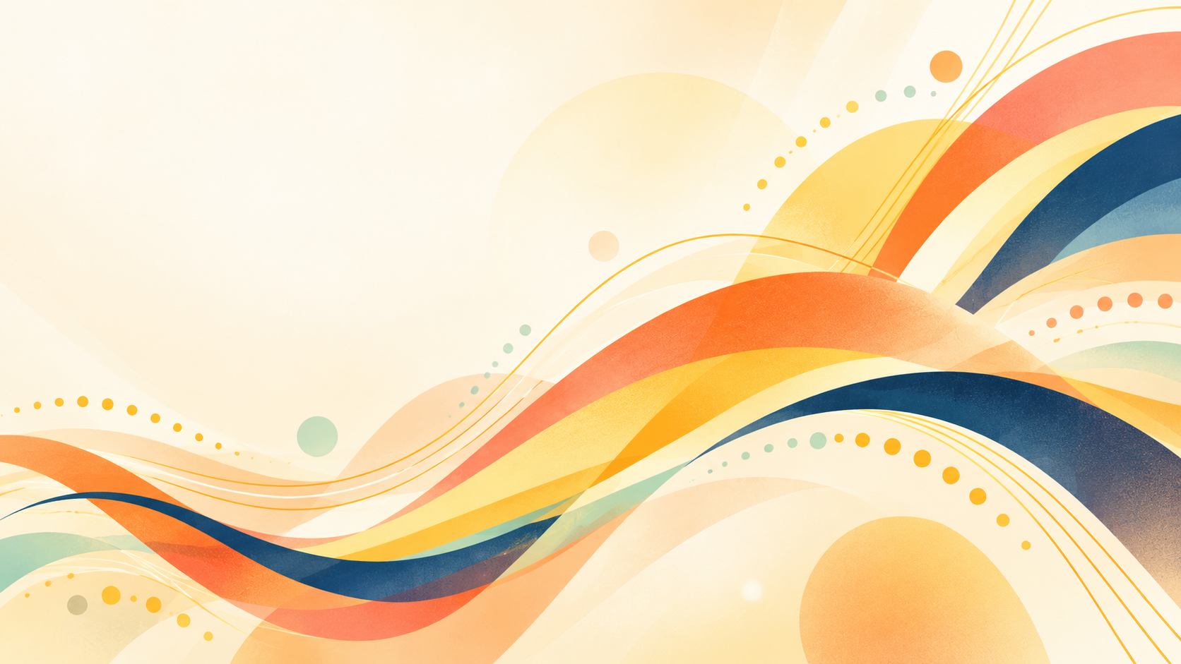 Abstract flowing ribbons in Bandmin colours